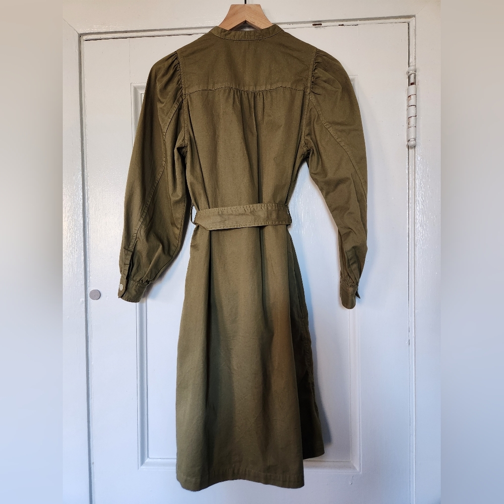Alex Mill Olive Green Midi Dress - Picture 4 of 9